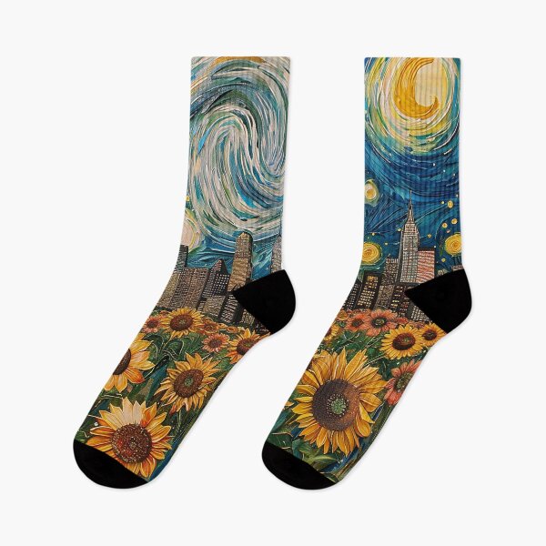 Item preview, Van-Gogh Inspired Metropolis designed and sold by ArtwaveEmporium.