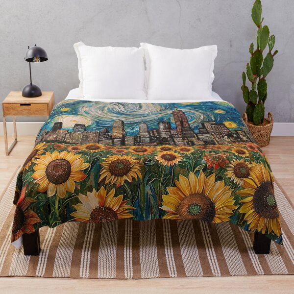 Item preview, Van-Gogh Inspired Metropolis designed and sold by ArtwaveEmporium.