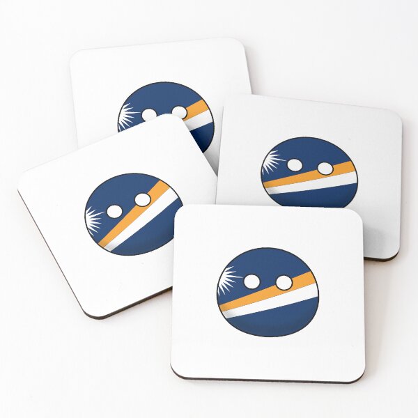Aperçu de l'œuvre Countryball des Îles Marshall créée et vendue par Candie-Shop.