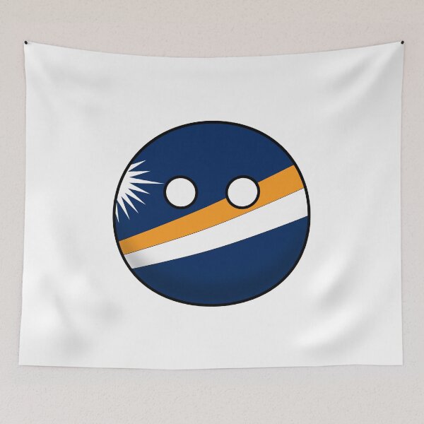 Aperçu de l'œuvre Countryball des Îles Marshall créée et vendue par Candie-Shop.