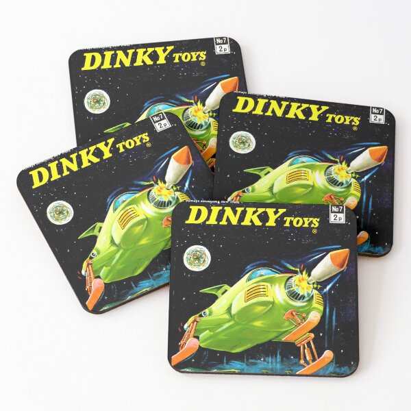 Item preview, Vintage Dinky Toys Collector's Dream Advertisement - UFO Retro Toy Enthusiast Decor designed and sold by Very Peculiar.