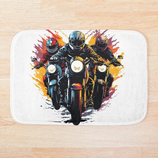 Aperçu de l'œuvre conception de motard de dessin animé de vélo extrême créée et vendue par SkillDesigner.