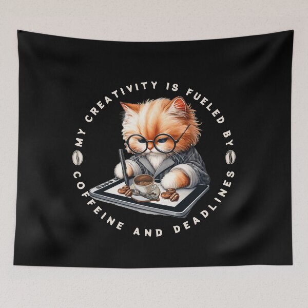 Item preview, My creativity is fueled by coffeine and deadlines designed and sold by MilkyForest.