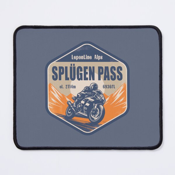 Item preview, Splugen Pass Austria-Italy Motorcycling Mountain Design designed and sold by CynthiaGraphics.