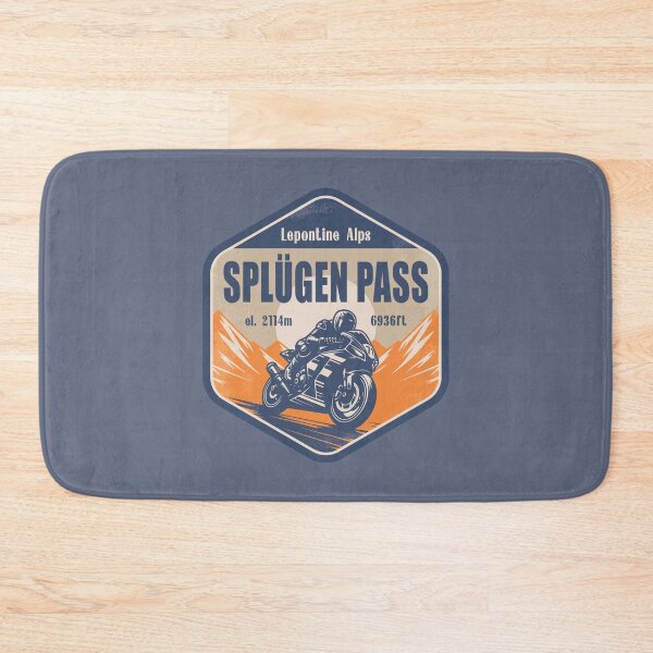 Item preview, Splugen Pass Austria-Italy Motorcycling Mountain Design designed and sold by CynthiaGraphics.