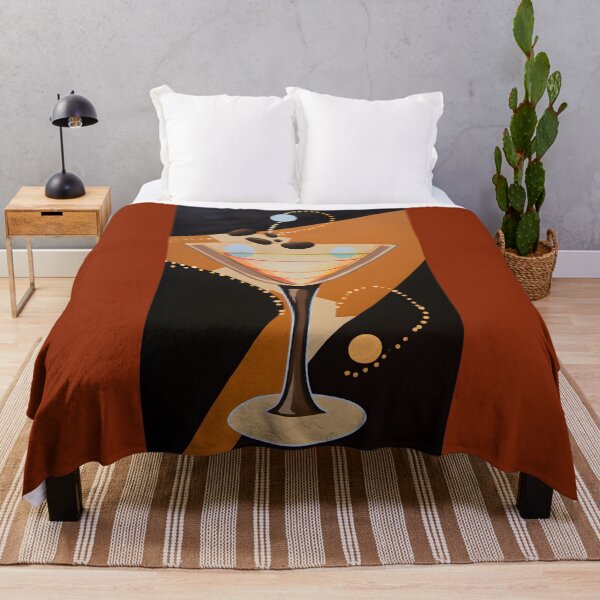Item preview, Whimsical Bean Dance- Stylized Graphic of Espresso Martini with Playful Coffee Beans designed and sold by OlfactoART Studio.