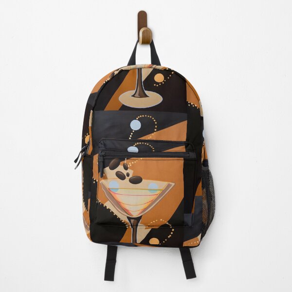 Item preview, Whimsical Bean Dance- Stylized Graphic of Espresso Martini with Playful Coffee Beans designed and sold by OlfactoART Studio.