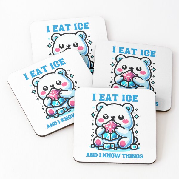 Item preview, I EAT ICE AND I KNOW THINGS designed and sold by PRINYOS.