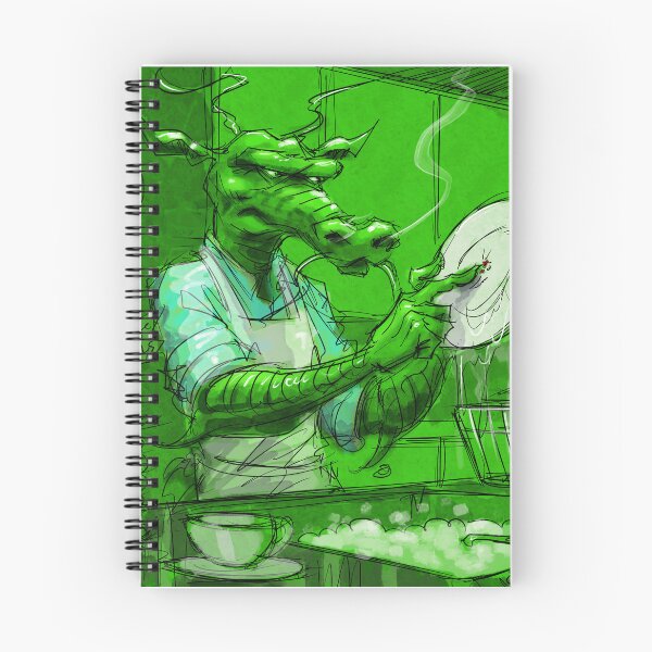 Aperçu de l'œuvre Dragon fait des plats dans la cuisine créée et vendue par Rick714.