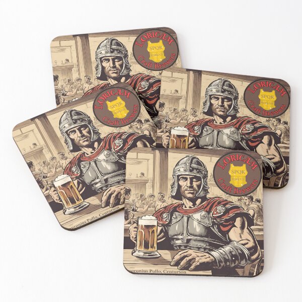 Item preview, Loricam Craft Brewers - Centurion. Celebrity Centurion Sempronius Pullo enjoys a frosty mug of Loricam Beer.  designed and sold by thecrunchyflea.