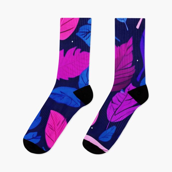 Item preview, Dark Blue & Purple Leaf Art designed and sold by Health And Fitness Posts e-Store.