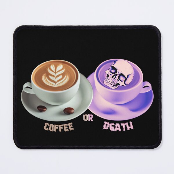 Item preview, Coffee or Death funny Gifts for Coffee Lover and Sarcastic Humor Lovers With Skull Cup Coffee Funny Halloween Skull Spooky Time Szn designed and sold by MatthewViews.