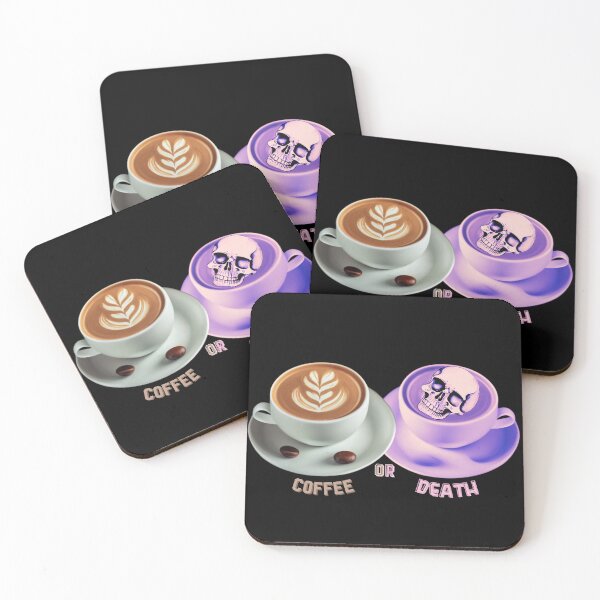 Item preview, Coffee or Death funny Gifts for Coffee Lover and Sarcastic Humor Lovers With Skull Cup Coffee Funny Halloween Skull Spooky Time Szn  designed and sold by MatthewViews.