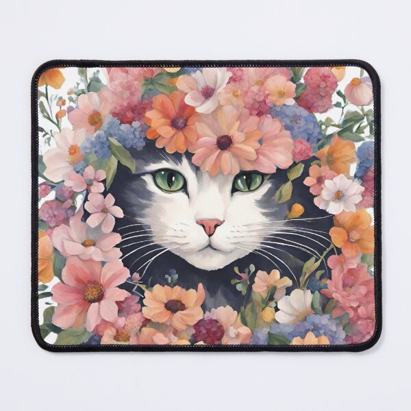 Item preview, Cat hiding in flowers designed and sold by Nekospaces.