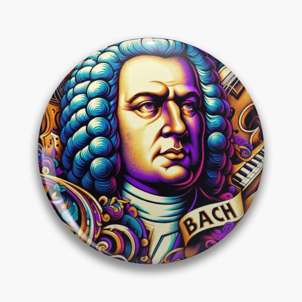 Item preview, Colourful Johann Sebastian Bach designed and sold by FugueAndFiction.