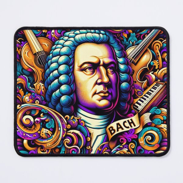 Item preview, Colourful Johann Sebastian Bach designed and sold by FugueAndFiction.