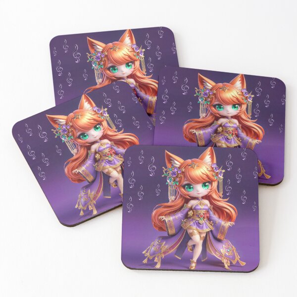Item preview, Violet Chibi Spirit Fox Harumi designed and sold by CHIBI_POPZ.