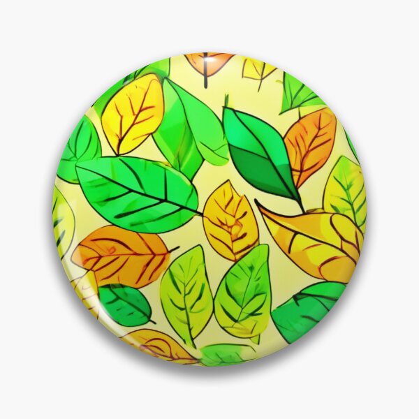 Item preview, Playful Foliage in Orange & Yellowish Green designed and sold by Health And Fitness Posts e-Store.