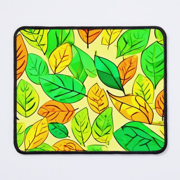 Item preview, Playful Foliage in Orange & Yellowish Green designed and sold by Health And Fitness Posts e-Store.
