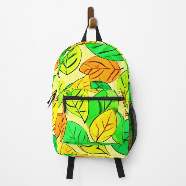 Item preview, Playful Foliage in Orange & Yellowish Green designed and sold by Health And Fitness Posts e-Store.