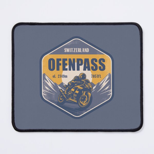 Item preview, Ofen Pass Switzerland Motorcycling Mountain Design designed and sold by CynthiaGraphics.