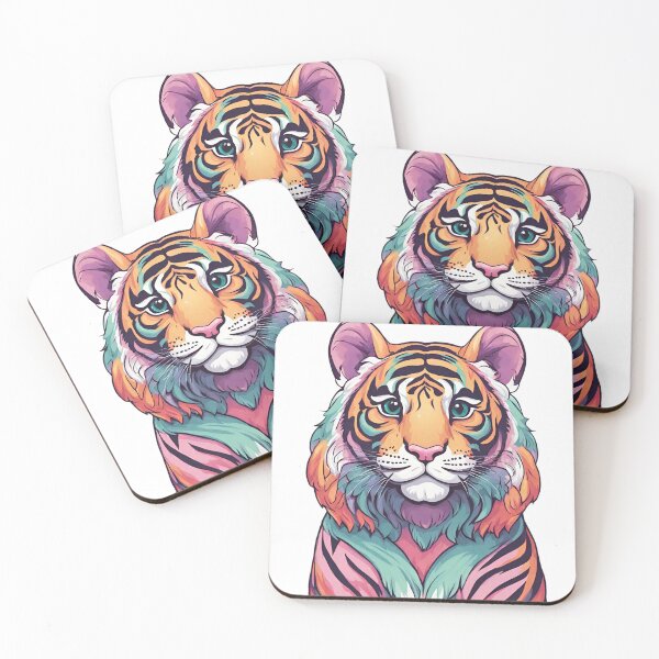 Item preview, Adorable rainbow bengal tiger designed and sold by Yeyishop.