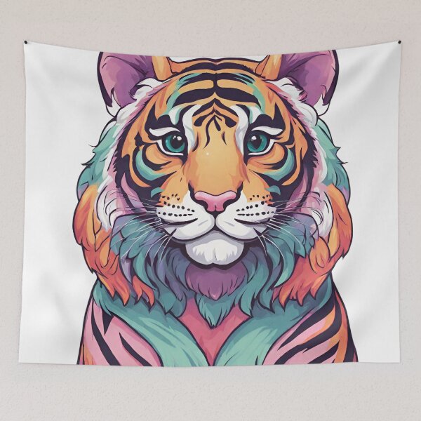 Item preview, Adorable rainbow bengal tiger designed and sold by Yeyishop.