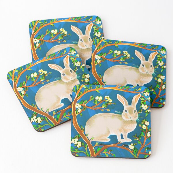 Item preview, Wild Rabbit and Flowering Branches designed and sold by Marymarice.