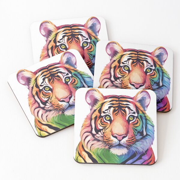Item preview, Adorable rainbow bengal tiger designed and sold by Yeyishop.