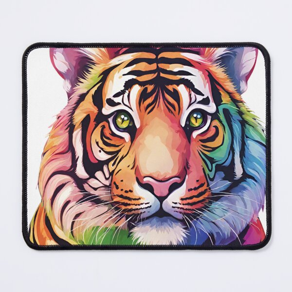 Item preview, Adorable rainbow bengal tiger designed and sold by Yeyishop.