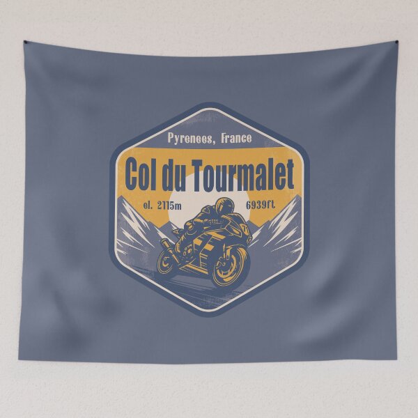 Item preview, Col du Tourmalet France Motorcycling Mountain Design designed and sold by CynthiaGraphics.