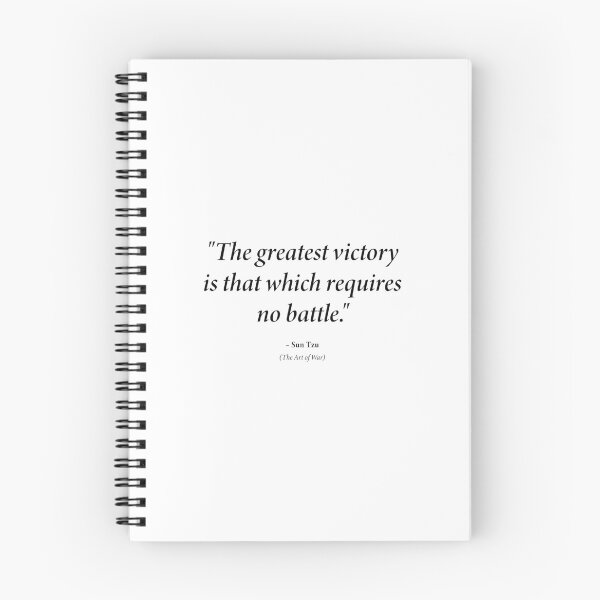 Item preview, Sun Tzu quote: "The greatest victory is that which requires no battle." (Black text) designed and sold by STUDIO-72.