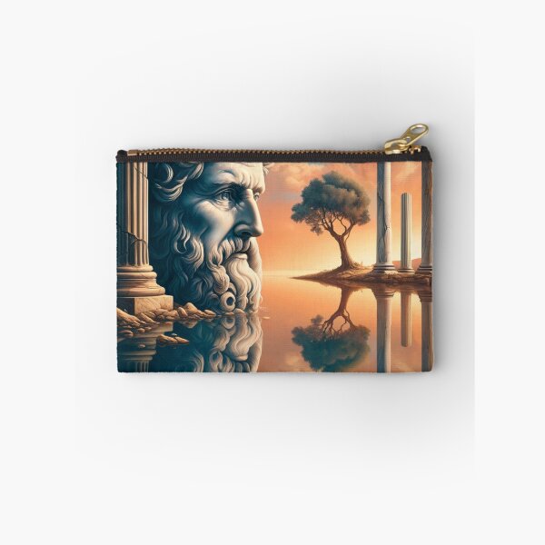 Item preview, Seneca Bust Staring Over Stoic Landscape And Water Reflection designed and sold by FugueAndFiction.