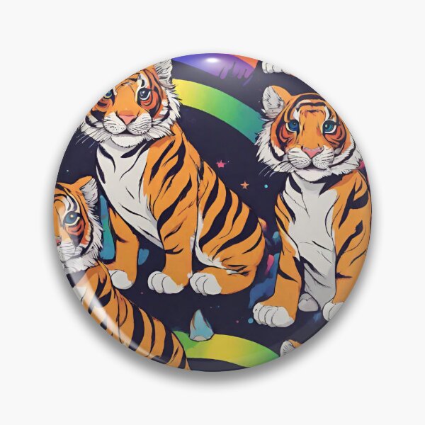 Item preview, Adorable rainbow bengal tiger designed and sold by Yeyishop.