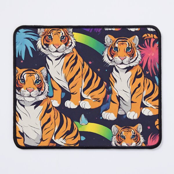 Item preview, Adorable rainbow bengal tiger designed and sold by Yeyishop.