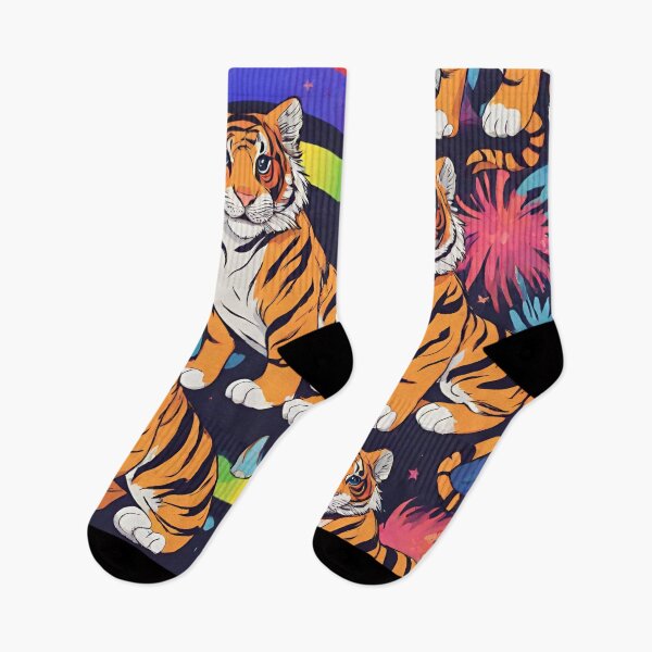Item preview, Adorable rainbow bengal tiger designed and sold by Yeyishop.
