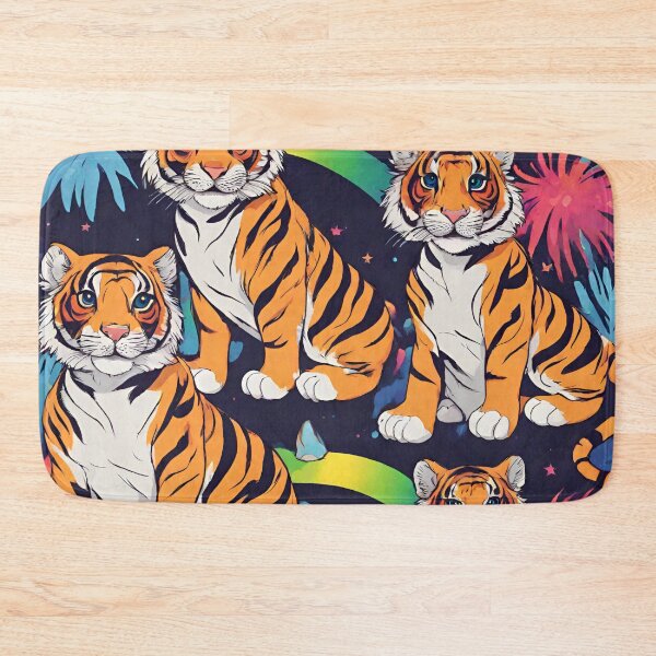 Item preview, Adorable rainbow bengal tiger designed and sold by Yeyishop.