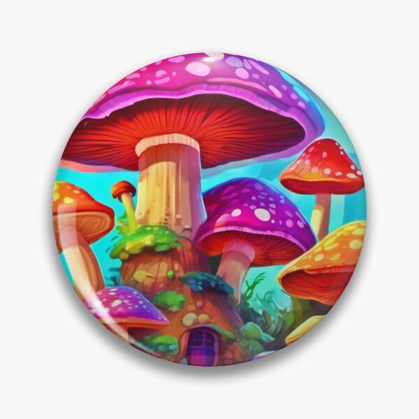 Item preview, Vibrant Giant Mushroom Art designed and sold by Health And Fitness Posts e-Store.