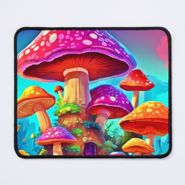 Item preview, Vibrant Giant Mushroom Art designed and sold by Health And Fitness Posts e-Store.