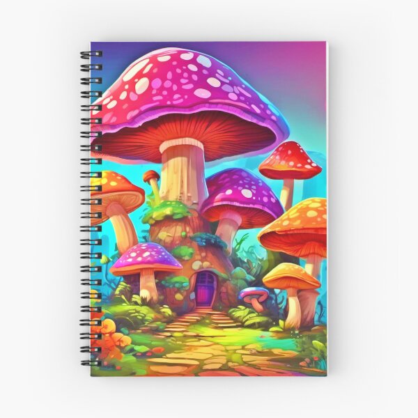 Item preview, Vibrant Giant Mushroom Art designed and sold by Health And Fitness Posts e-Store.