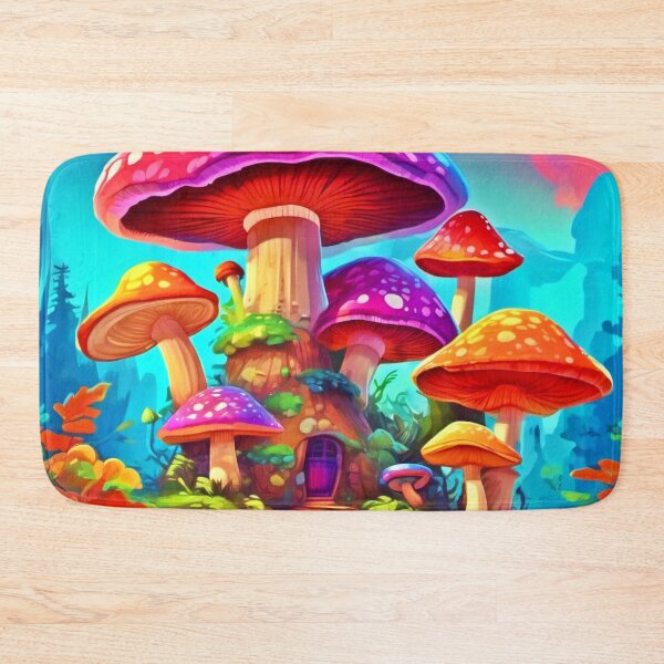 Item preview, Vibrant Giant Mushroom Art designed and sold by Health And Fitness Posts e-Store.