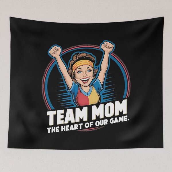 Artikelvorschau, Team Mom – Das Herz unseres Spiels entworfen und verkauft von Taans-Creation.