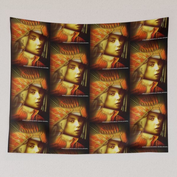 Item preview, lady wearing a pattern turban./by smiley100. designed and sold by smiley100.