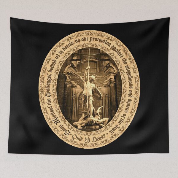 Item preview, Art of Saint Michael the Archangel Sepia  designed and sold by Crux Fidelis.