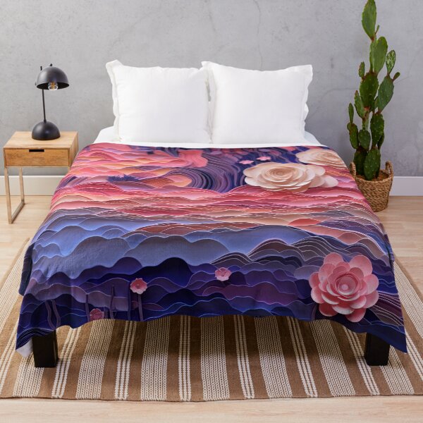 Item preview, Layered Serene Mystic Twilight Petals Pattern designed and sold by bubblegoth.