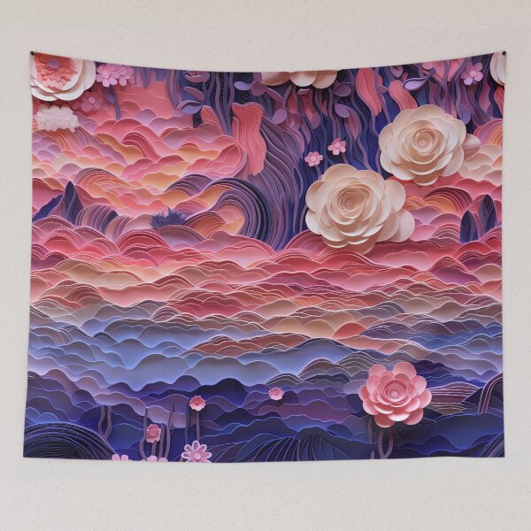 Item preview, Layered Serene Mystic Twilight Petals Pattern designed and sold by bubblegoth.