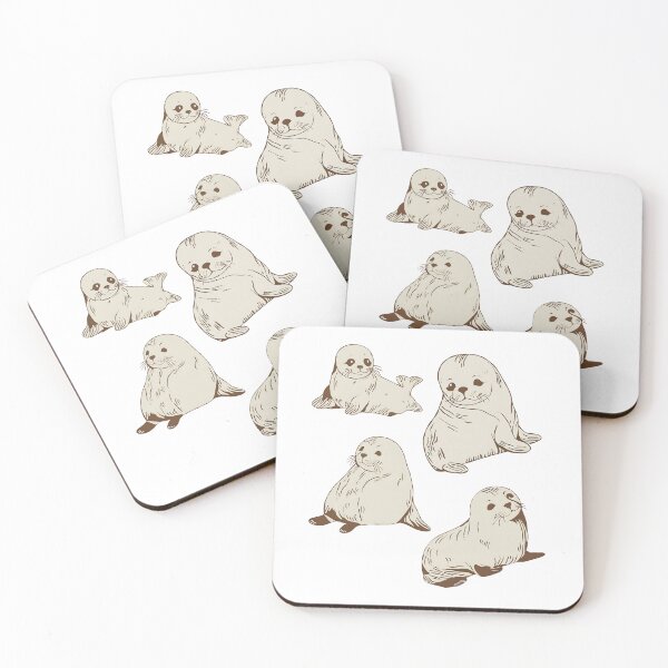 Item preview, Baby Harp Seal Cute Animals designed and sold by CyberArtistOne.