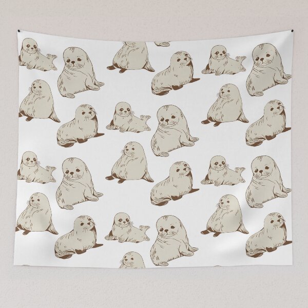 Item preview, Baby Harp Seal Cute Animals designed and sold by CyberArtistOne.