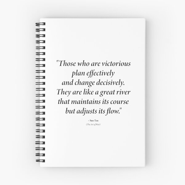 Item preview, Sun Tzu quote: "Those who are victorious plan effectively and change decisively." (Black text) designed and sold by STUDIO-72.