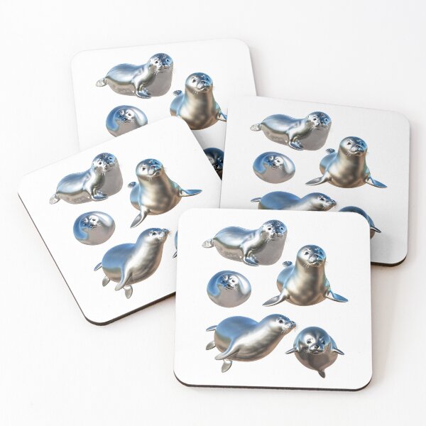 Item preview, Baby Harp Seal Cute Animals designed and sold by CyberArtistOne.